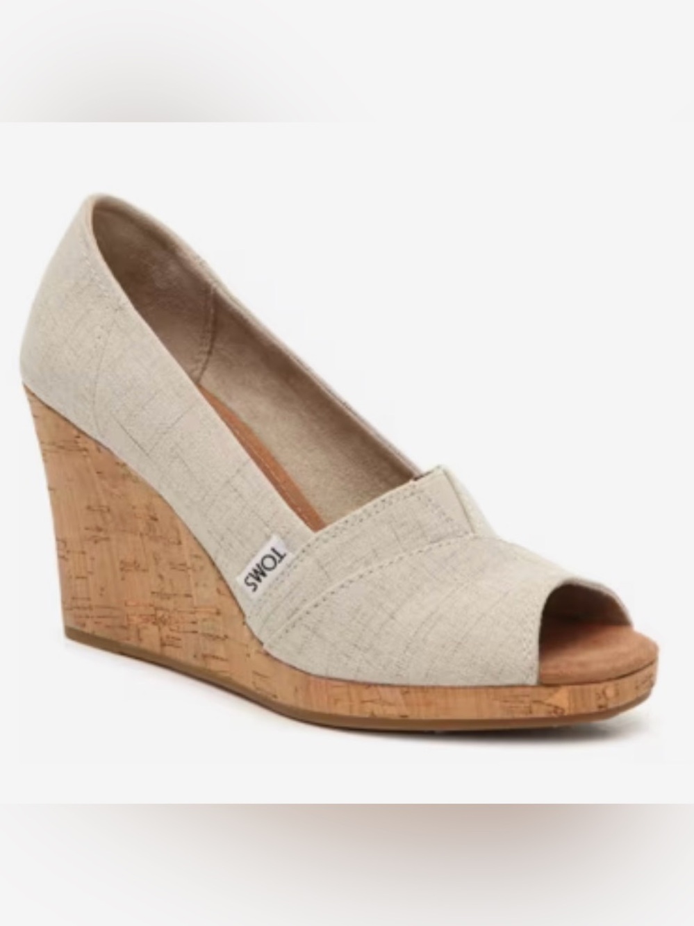 TOMS Classic Wedge Sandal in Taupe